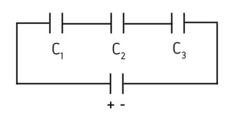 Imagem exemplificativa de Associao de Capacitores em Srie