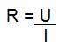 Frmula da primeira Lei de Ohm