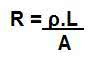 Frmula da segunda Lei de Ohm